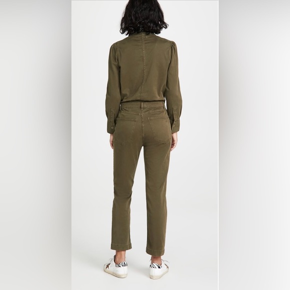 DL1961 womens Freja-jumpsuit in Larimore (army green) - Picture 2 of 7